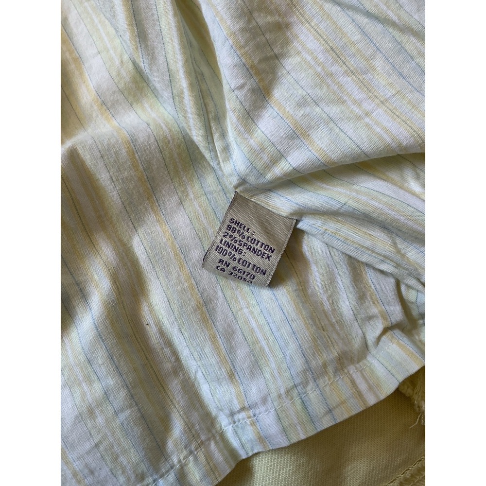 Free People- Denim Yellow Zip-up Stretch Lined Jacket Coat Utility Trench XS - Picture 6 of 7